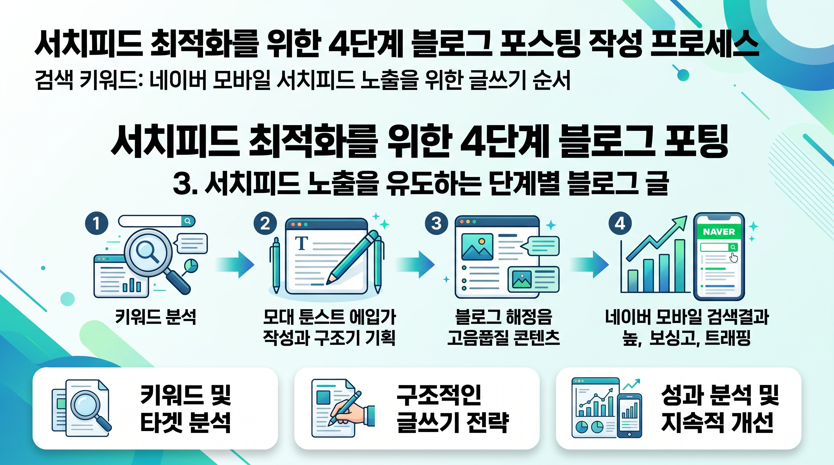 서치피드 최적화를 위한 4단계 블로그 포스팅 작성 프로세스