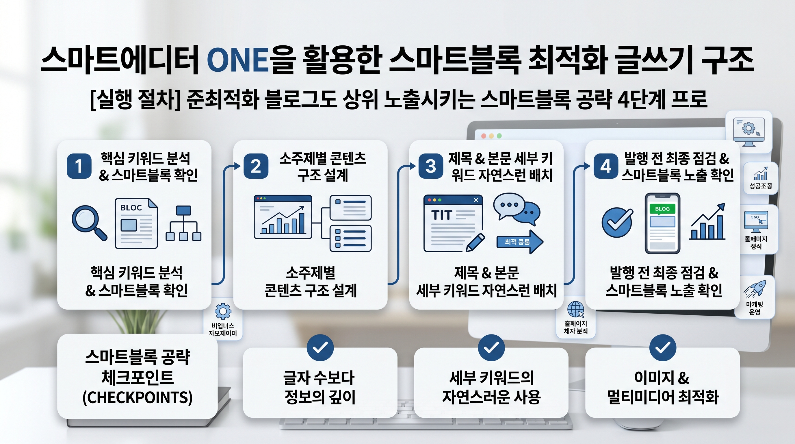 스마트에디터 ONE을 활용한 스마트블록 최적화 글쓰기 구조
