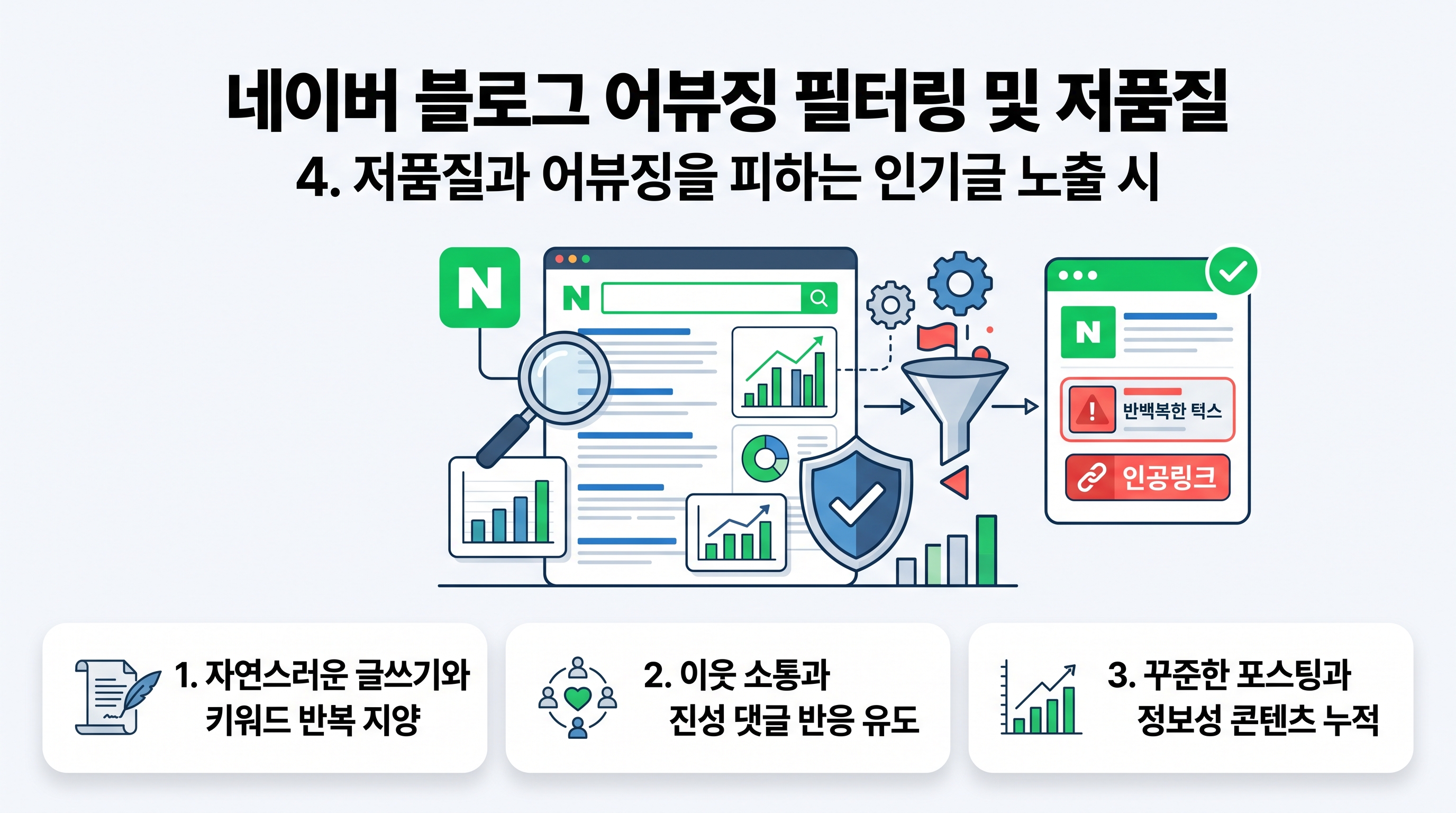 네이버 블로그 어뷰징 필터링 및 저품질 회피 체크리스트
