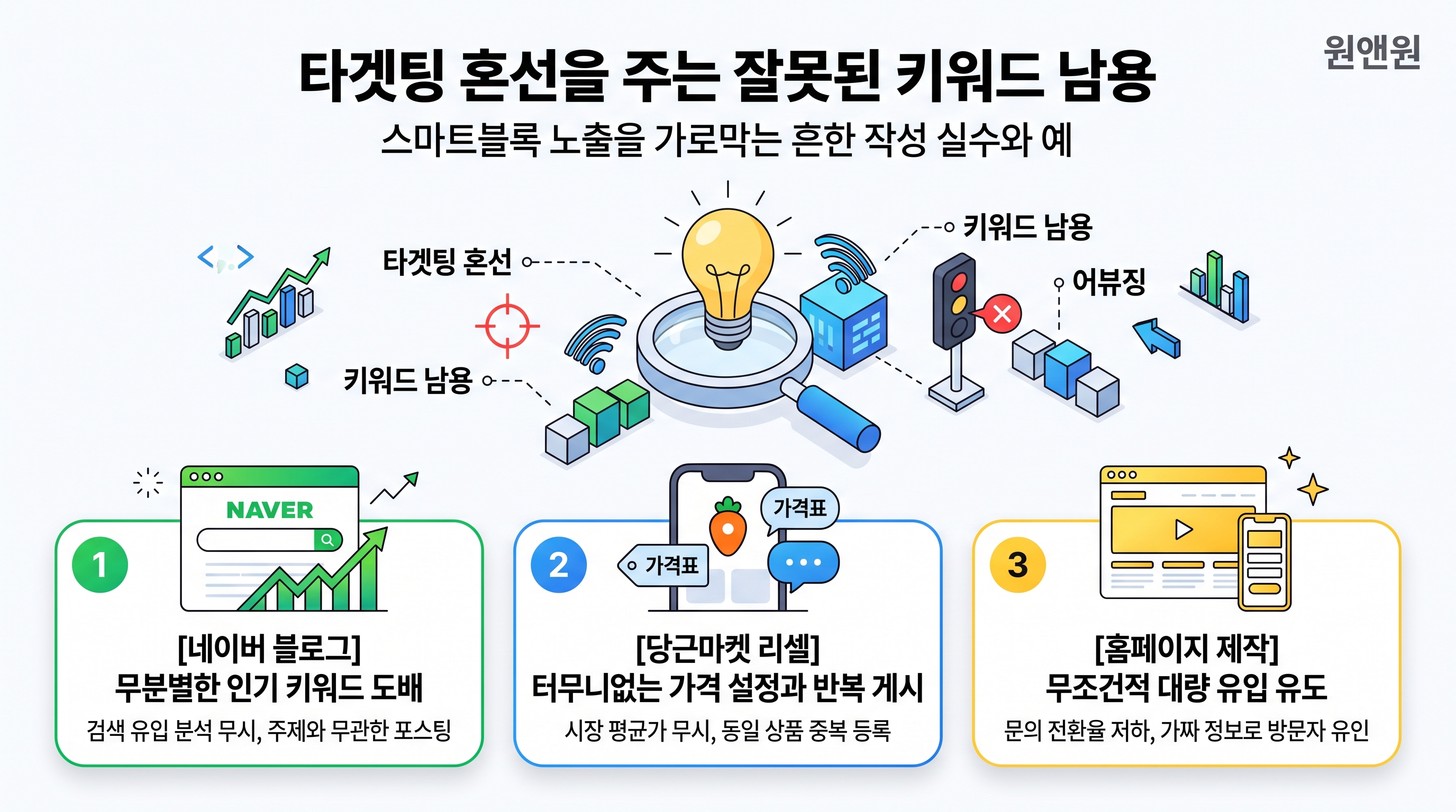 타겟팅 혼선을 주는 잘못된 키워드 남용 및 어뷰징 방지 체크리스트
