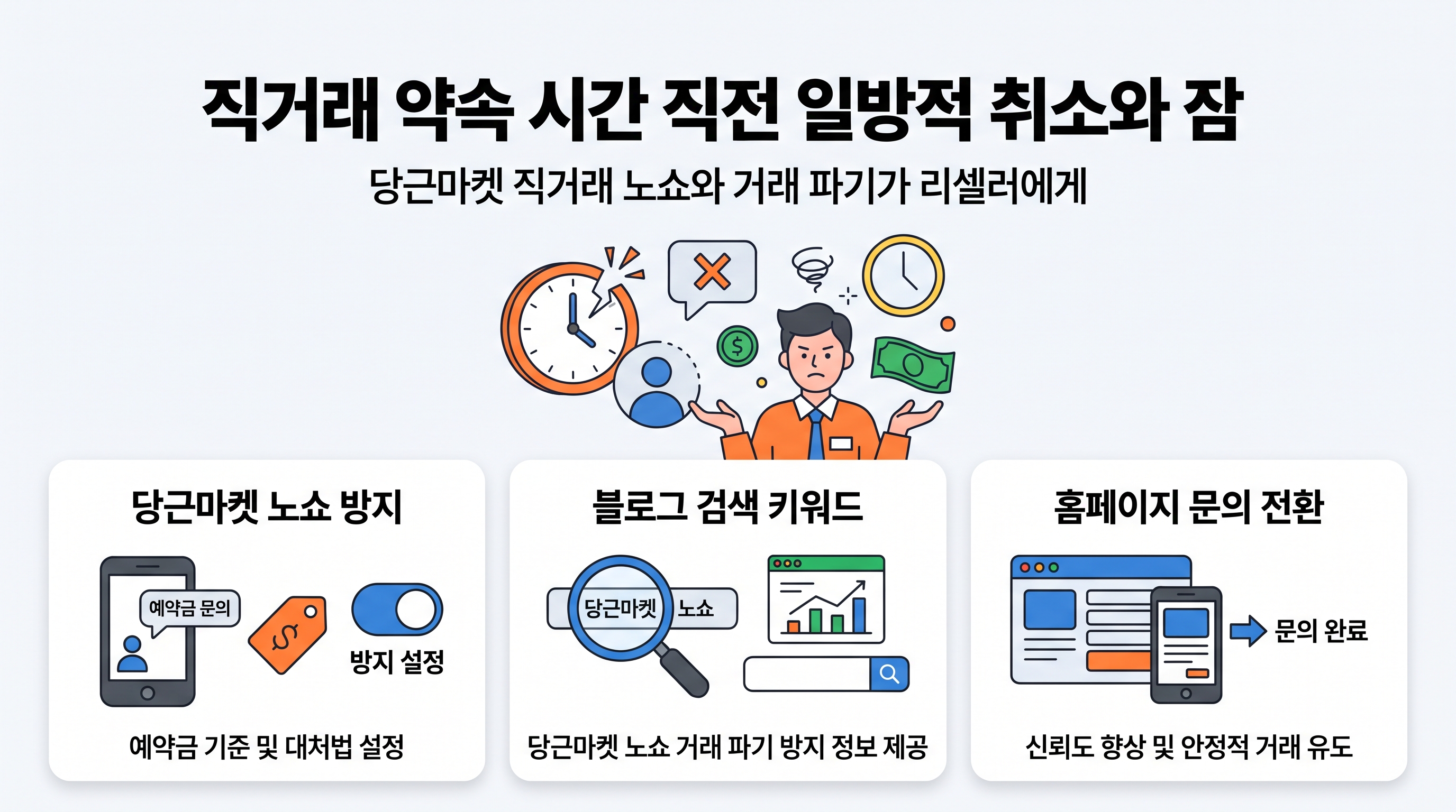직거래 약속 시간 직전 일방적 취소와 잠적으로 낭비되는 리셀러의 시간과 기회비용