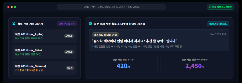 네이버 SEO 키워드 분석 대시보드 캡처