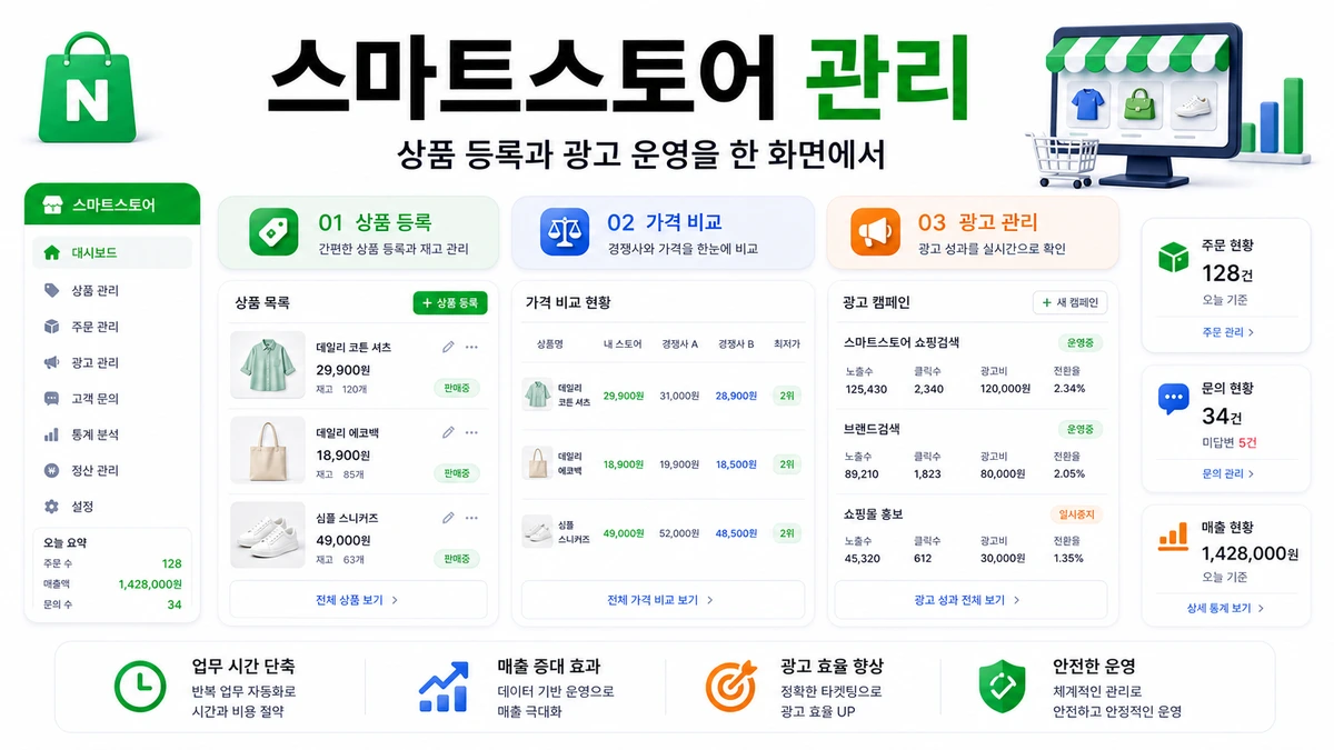 스마트스토어 관리 이미지