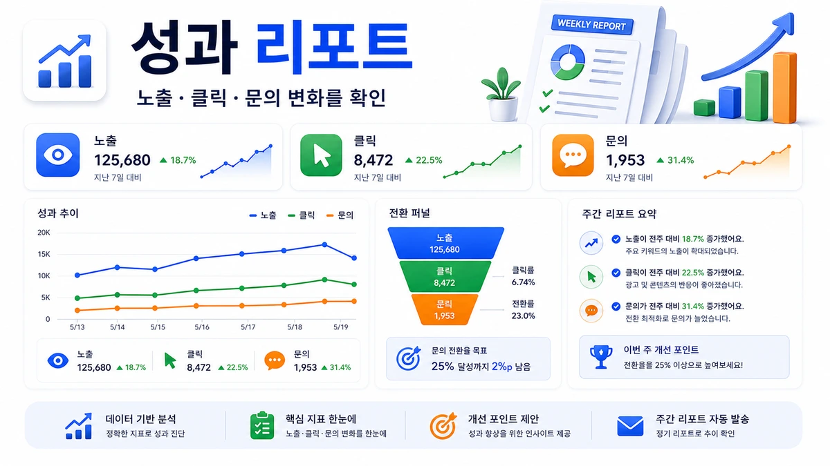 네이버 성과 리포트 이미지